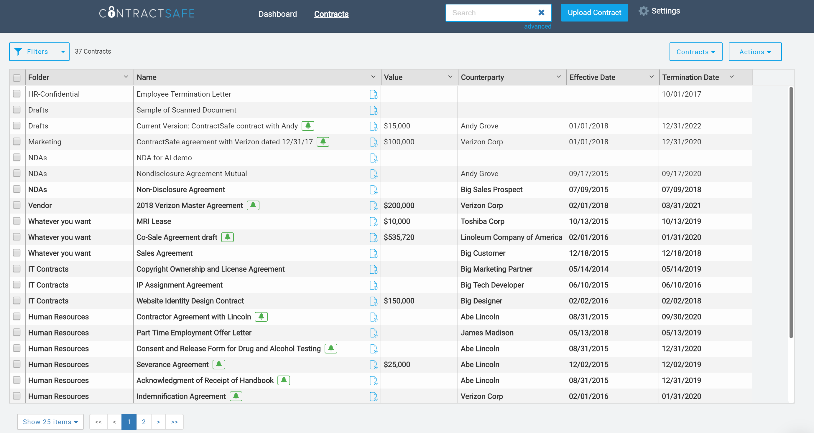 A high level introduction to ContractSafe's layout . . . the 3 layers